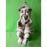 Keramický vodník sedící 30 cm natural