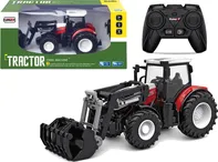 Korody Traktor na dálkové ovládání Farm Machine se lžící 1:24 červený/černý