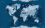 Mapa světa podložka na stůl 49,5 x 34,5…
