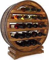 Lefit stojan na víno ve tvaru sudu na 21 lahví dub