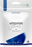 Nutriversum Vitamin D3 + K2 60 cps.