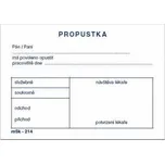 mSk 214 propustky A7 100 listů