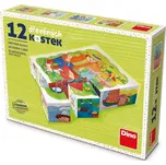 Dino Tradiční dřevěné kostky 12 ks