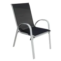Rauman Romero zahradní židle 4 ks černá/šedá