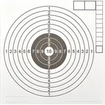 Vzduchovkový terč 14 x 14 cm 1 ks