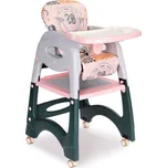 ECOTOYS Jídelní židlička 2v1