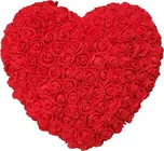 Srdce z růží 26 x 26 x 13 cm červené