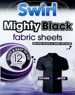 Swirl Mighty Black ubrousky do pračky 12 ks