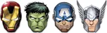 PROCOS Papírové masky Avengers 6 ks