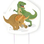 Amscan Dortová svíčka Dinosauři 10 cm