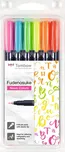Tombow Fudenosuke Brush Pen Neon 6 ks
