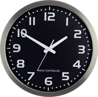 Analogové nástěnné DCF hodiny, 40 cm, hliník