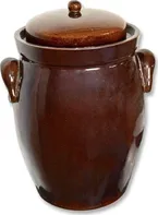 Keramika Krumvíř Zelák keramický hnědý 10 l