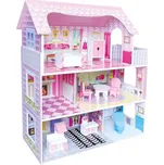 BINO Dřevěný domeček pro panenky s LED…