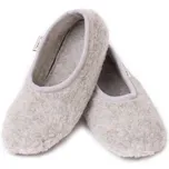 Vlnka Dětské vlněné baleríny šedé 30-34