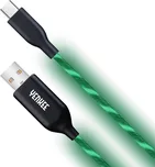 Yenkee YCU 341 GN LED USB C 1 m zelený