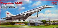 ICM Tupolev Tu-144D Soviet Supersonic Aircraft 1:144 