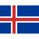 Oboustranná vlajka z polyesteru Island…