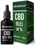 Allnature CBD olej 10 % 1000 mg 10 ml