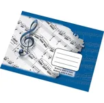 Papírny Brno A5 8 listů notový modrý