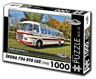 Retro-auta Bus Škoda 706 RTO LUX 1000 dílků
