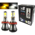 LED21 LED COB Dual Color H9 H11 JDM…
