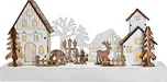 LED vánoční vesnička 34 x 17 cm