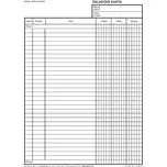 Optys OP1016 skladová karta A5 1 list