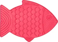 LickiMat Felix lízací podložka ryba 15 x 22 cm růžová
