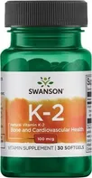 Swanson Vitamín K2 MK7 100 mcg 30 cps.