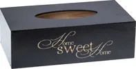 FK dřevěné lišty Home Sweet Home dřevěná krabička na kapesníky černá