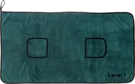 kooa Deluxe ručník z mikrovlákna pro psy 120 x 70 cm tmavě šedý