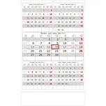 Helma365 Pětiměsíční šedý kalendář 2022