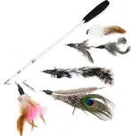 AKINU Udice s pírky paví pírko 90 cm