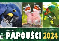 Nakladatelství Fynbos Alena Winnerová stolní/týdenní kalendář Papoušci 2024