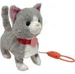 Sparkys Kočka Mili na vodítku šedá/bílá…