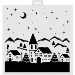 AladinE 81220 30 x 30 cm vánoční vesnice