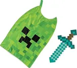 Minecraft diamatový meč a plášť Creeper