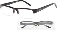 KEEN by American Way Čtecí brýle UV400 černé s pruhy a pouzdrem