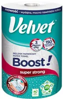Velvet Boost třívrstvé papírové ručníky 150 útržků 1 role