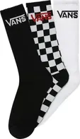 VANS Classic Crew Sock 3 páry Black/Checkerboard 42,5-47