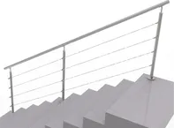 UMAKOV Nerezové lankové zábradlí na schody 3000 x 900 mm