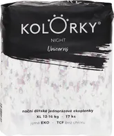 Kolorky Night XL jednorožci 12-16 kg 17 ks
