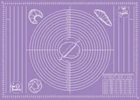 Alvarak Silikonový vál 70 x 50 cm fialový