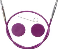 KnitPro Výměnné lanko fialové 50 cm