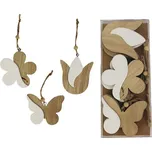 Morex D1435 dřevěné dekorace 6 ks