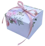 Svatební krabička na výslužku bílá s…