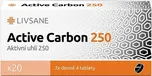 Livsane Active Carbon 250 20 tbl.
