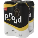 Proud Ležák 4x 0,5 l plech