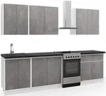 Kuchyně Nueva A 220/220 cm bílá/beton